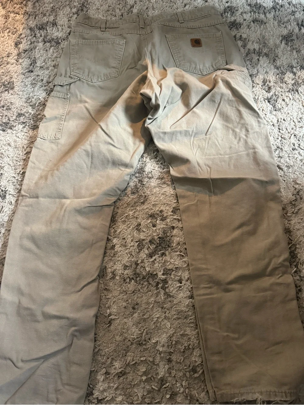 2 pairs of vintage Carhartt Men's Tan Work pants